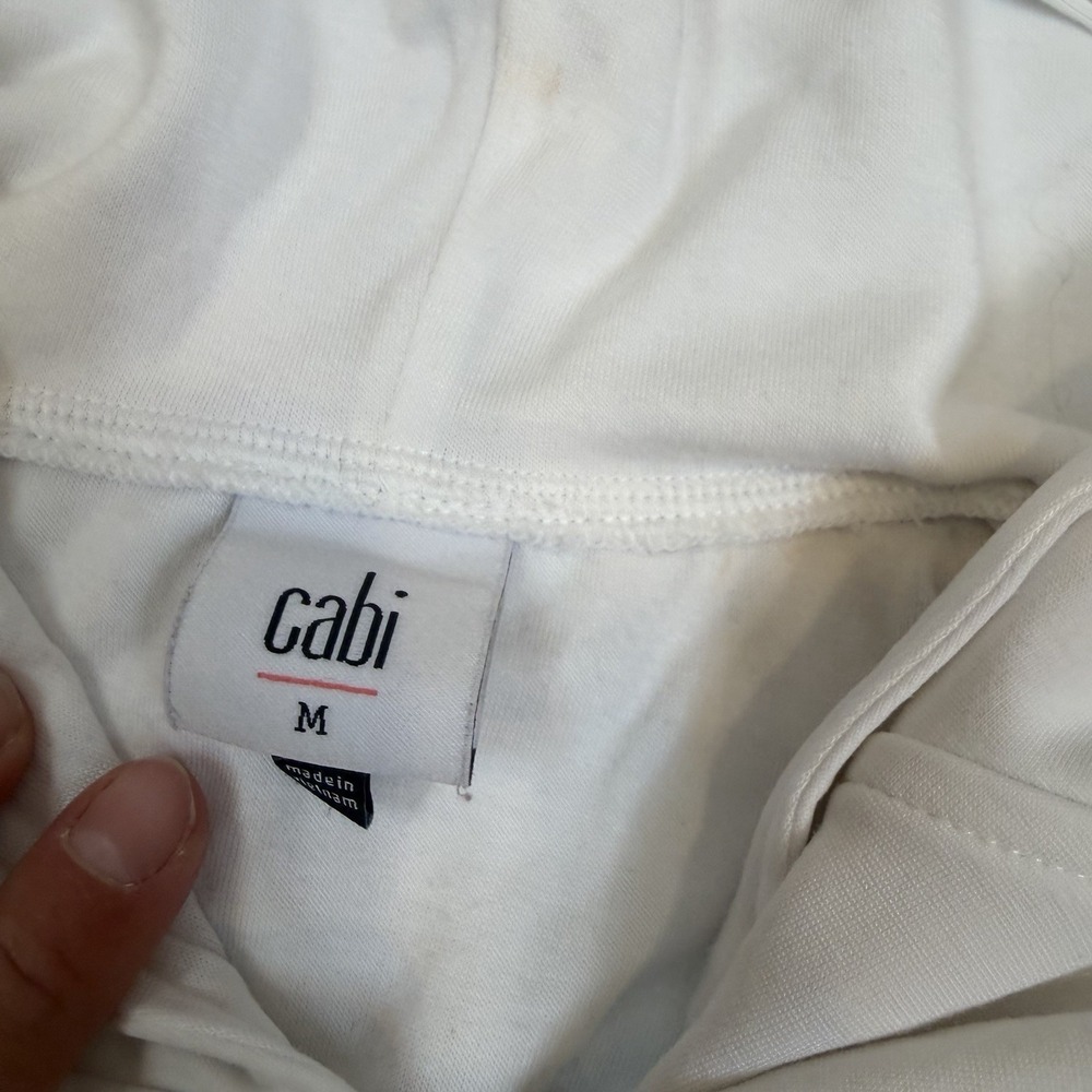 Cabi Debut Zip Up #6254 White Women's Size Medium Pockets - Picture 4 of 10
